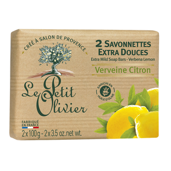 Image de Savon extra doux verveine citron LE PETIT OLIVIER