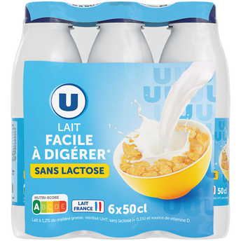 Image de U
Lait UHT sans lactose 1,2%mg