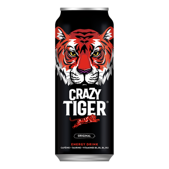 Image de Boisson énergisante à la taurine CRAZY TIGER - Canette