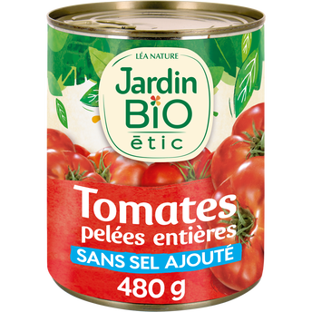 Image de Tomates pelées entières au jus bio JARDIN BIO