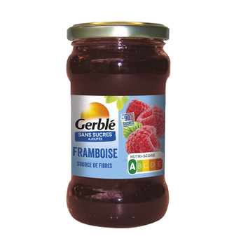 Image de GERBLE - Confiture framboise sans sucres ajoutés