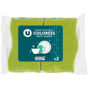 Image de U
Éponges grattantes végétales colorées pour toutes les surfaces