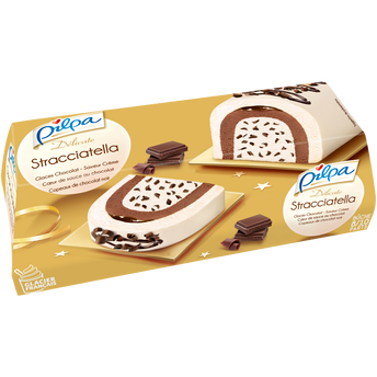 Image de Bûche glacée délicate stracciatella PILPA 539g - 8/10