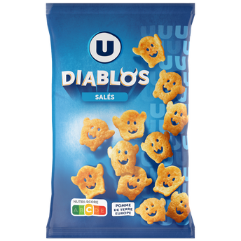 Image de U
Biscuit apéritif Snacks diablos nature goût salé