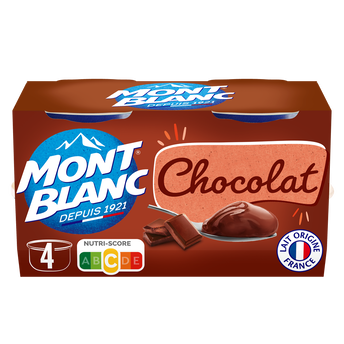 Image de Crème dessert Coupelles Chocolat MONT BLANC