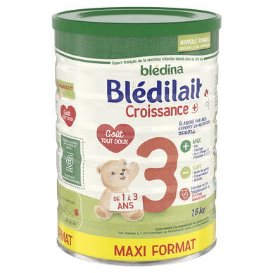 BLEDINA Blédilait 3 lait de croissance liquide de 12 mois à 3 ans 18x25cl  pas cher 