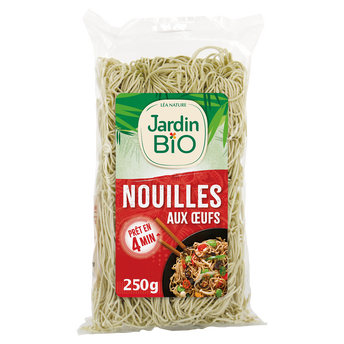 Image de Nouilles aux oeufs pâtes bio JARDIN BIO