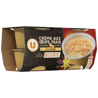 Image de U
Crème aux oeufs à la vanille
