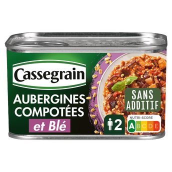 Image de Aubergines compotées & Blé CASSEGRAIN