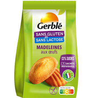 Image de Madeleine aux Oeufs Sans Gluten GERBLE  -  200