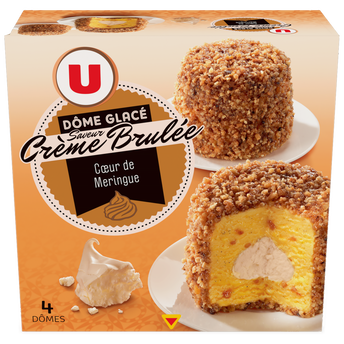 Image de U
Dômes glace meringue crème brûlée x 4