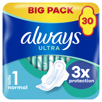 Image de Serviettes ultra normal plus ALWAYS taille 1 ailettes