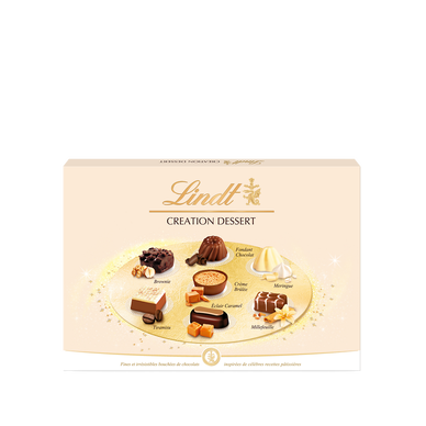 Création dessert chocolats assortis LINDT, boîte de 451g - Super U, Hyper  U, U Express 