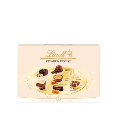 Création dessert chocolats assortis LINDT, boîte de 451g - Super U, Hyper  U, U Express 