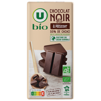 Image de U BIO
Chocolat pâtissier - tablette