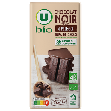 Chocolat noir pâtissier 2 Tablettes de 200g - Super U, Hyper U, U