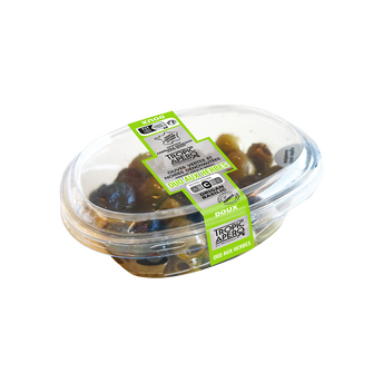 Image de Duo olives vertes & noires dénoyautées aux herbes, barquette