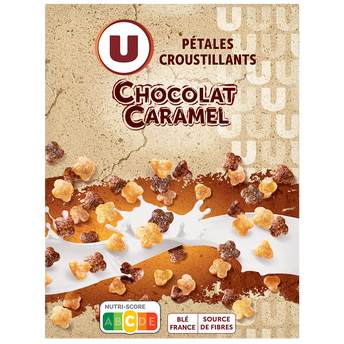 Image de U
Céréales Pétales croustillantes chocolat caramel paquet de
