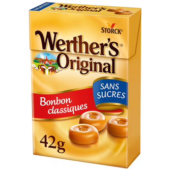 Image de Caramels sans sucre WERTHER'S Original, boîte de