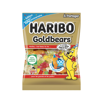 Image de Bonbons ours d'or, sachet de