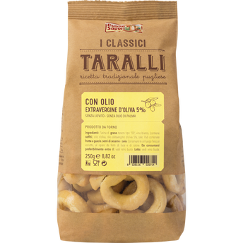 Image de Taralli à l'huile d'olive extra vierge puglia SAPORI, sachet de