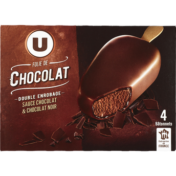 Image de U
Bâtonnets glacés folie chocolat - X4