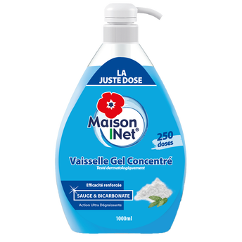 Image de Liquide vaisselle concentré à la bicarbonate et à la sauge MAISON