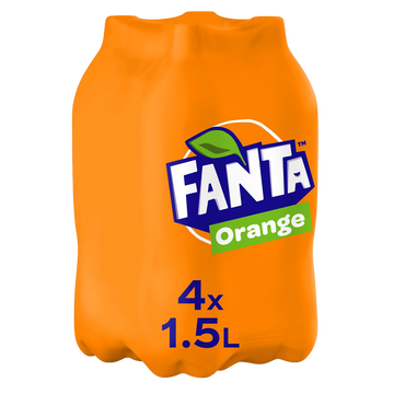 Fanta Fanta Orange, 4 Bouteilles En Plastiques De 1,5l