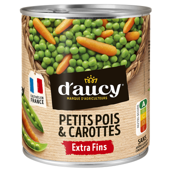 Image de Petits pois extra fins et carottes D'AUCY