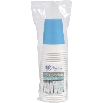 Image de U MAISON
Gobelet en carton 20cl turquoise