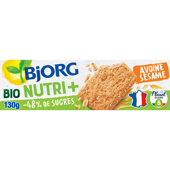 Image de Biscuits à l'avoine et graines sésame bio BJORG - Paquet