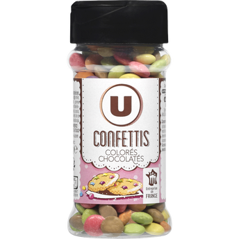 Image de U
Confettis colorés chocolatés sachet de