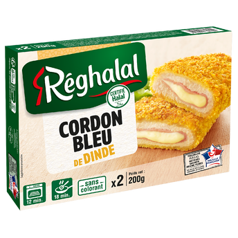 Image de Cordon bleu de dinde halal, REGHALAL, 2 pièces