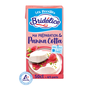 Image de Préparation pour Panna Cotta UHT BRIDELICE, 14%MG
