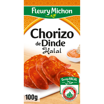 Image de Chorizo dinde halal FLEURY MICHON
