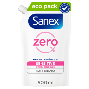 Image de Gel douche zéro peaux sensibles SANEX