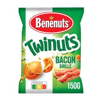 Image de Cacahuètes enrobées BENENUTS TWINUTS Goût bacon