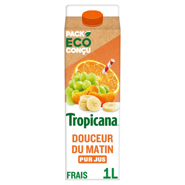 Tropicana Pur Jus Frais De 4 Fruits Douceur Du Matin Tropicana - Brique 1l