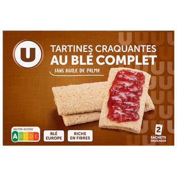 Image de U
Tartines craquantes au blé complet