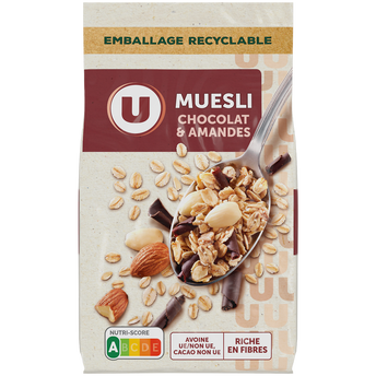 Image de U
Céréales Muesli chocolat & amandes