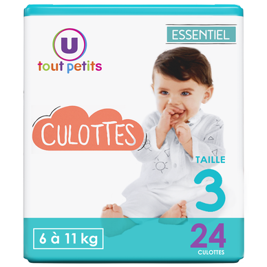 Couches-Culottes essentiel T6, 16kg et + - x18 - Super U, Hyper U, U  Express 
