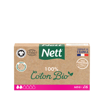 Image de Tampons coton bio mini digital NETT boîte