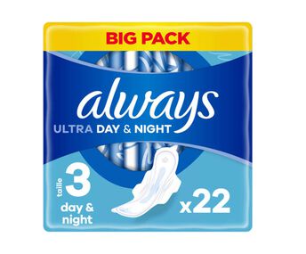 Image de Serviette ultra nuit ALWAYS taille 3 ailettes