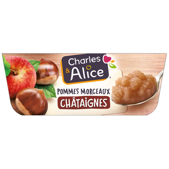 Image de Dessert morceaux pommes châtaignes CHARLES & ALICE