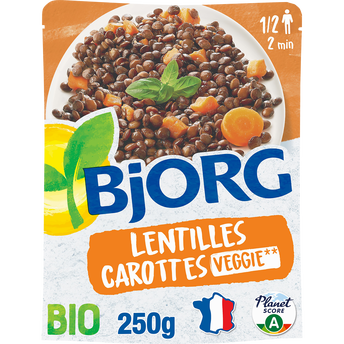 Image de Lentilles et carottes bio BJORG