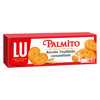 Image de Biscuits feuilletés caramélisés Palmito LU, paquet de