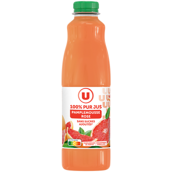 Image de U
Pur jus de pamplemousse rose  bouteille en plastique de