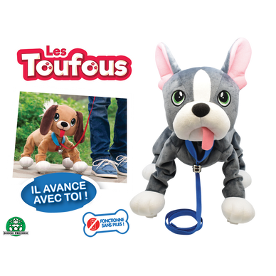 Peluche interactive Les Toufous Chien - Dès 2 ans - Super U, Hyper U, U  Express 