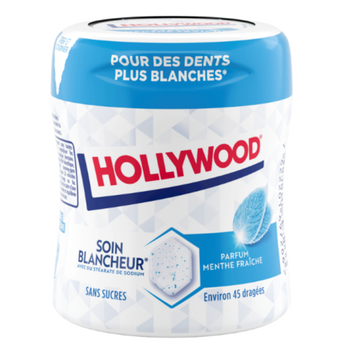 Image de HOLLYWOOD soin blancheur menthe fraîche sans sucres, x45dragées