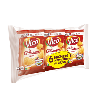 Vico Chips La Classique Nature Vico, Multipack 6x27, 5g